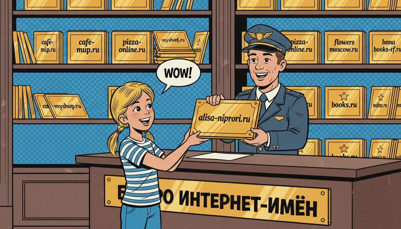 «Регистратор — это контора, где "арендуют" красивые имена для сайтов. Как вывесочная мастерская.»