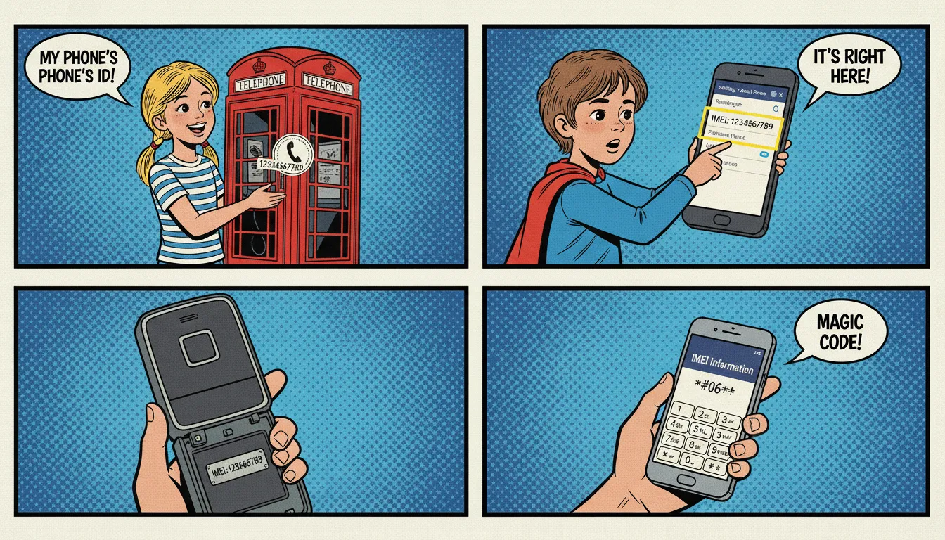 IMEI спрятан в четырёх местах: на коробке, в настройках, под аккумулятором и за секретным кодом.