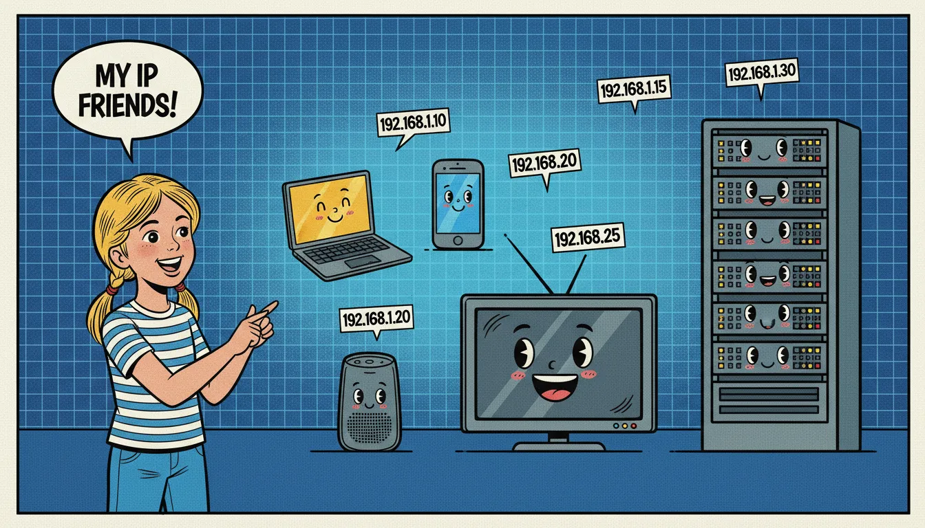У каждого устройства, выходящего в интернет, есть свой IP.